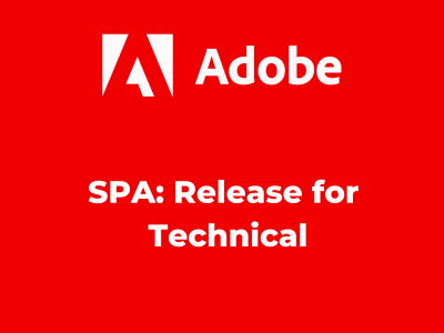 SPA: Release for Technical